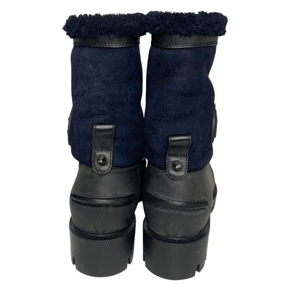 Christian Louboutin Kid Calfskin Suede Rubber Shearling Glory Duck Boot EU 37 - Picture 4 of 12